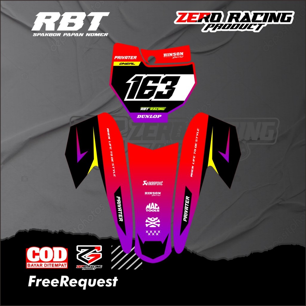 Stiker Papan Nomor RBT Free Request Stiker Papan Spakbor Semua Type RBT