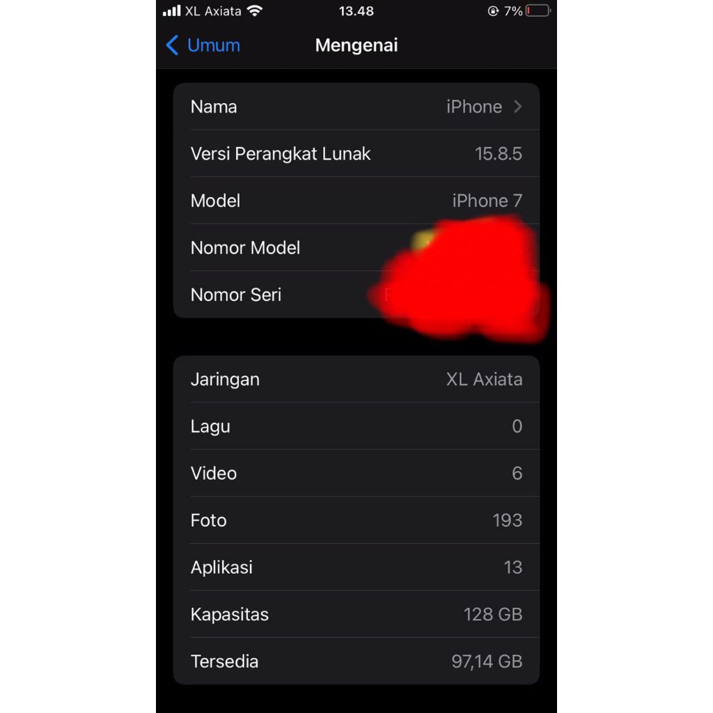 iPhone 7 128gb lcd gantian