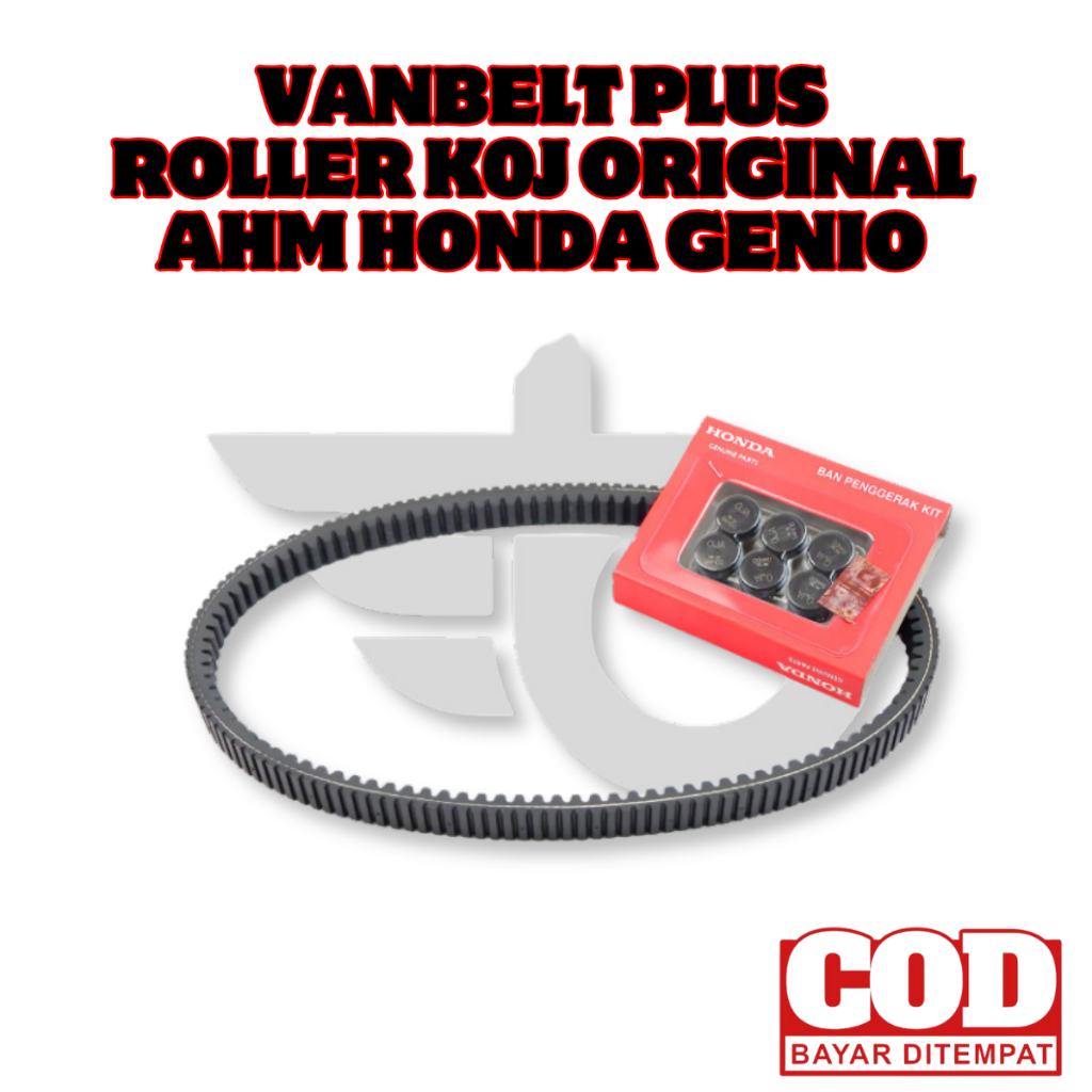Vanbelt Plus Roller K0J Original AHM Honda Genio / V-Belt Beat Street / Scoopy New / Beat Deluxe Ori