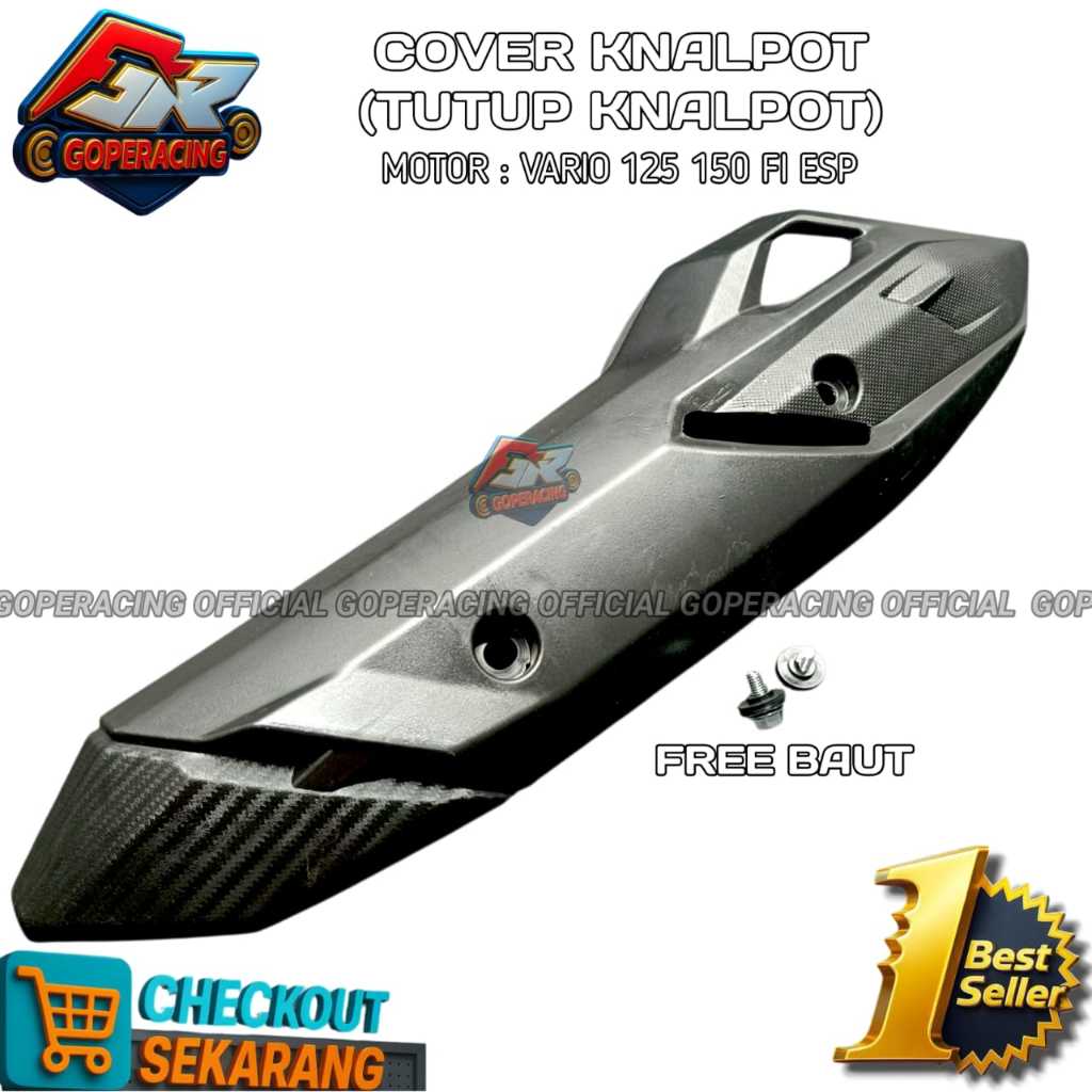 COVER KNALPOT VARIO 125 150 TUTUP KNALPOT VARIO 150