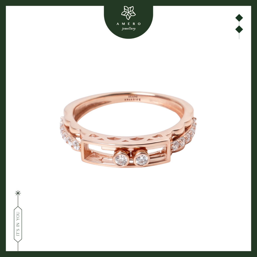 Cincin Emas 17K Mouve MR-89 Amero Jewellery