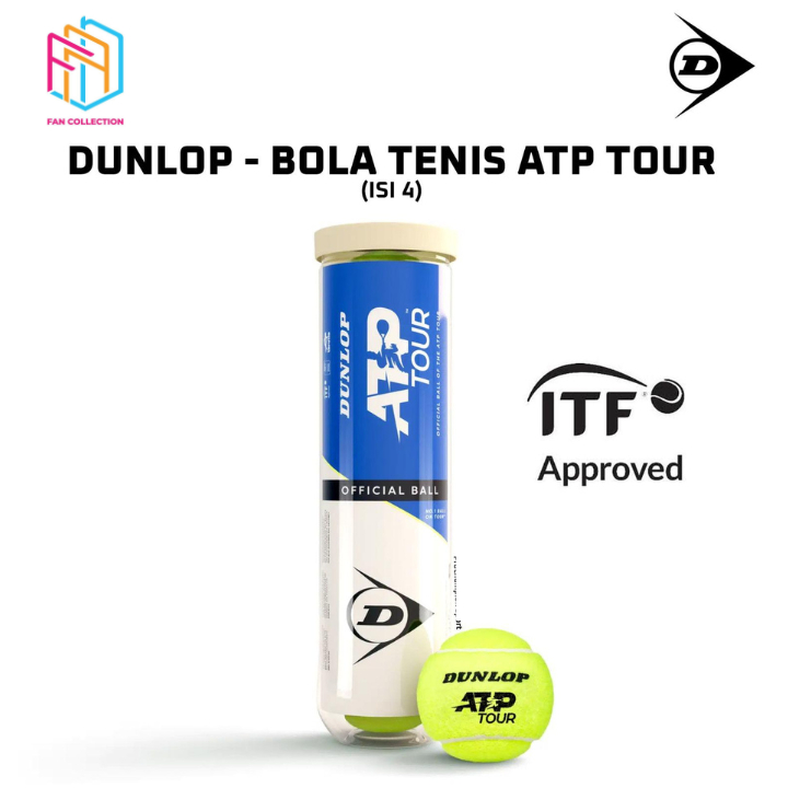 Bola Tenis DUNLOP ATP TOUR isi 4 / Bola Dunlop ATP Tour isi 4