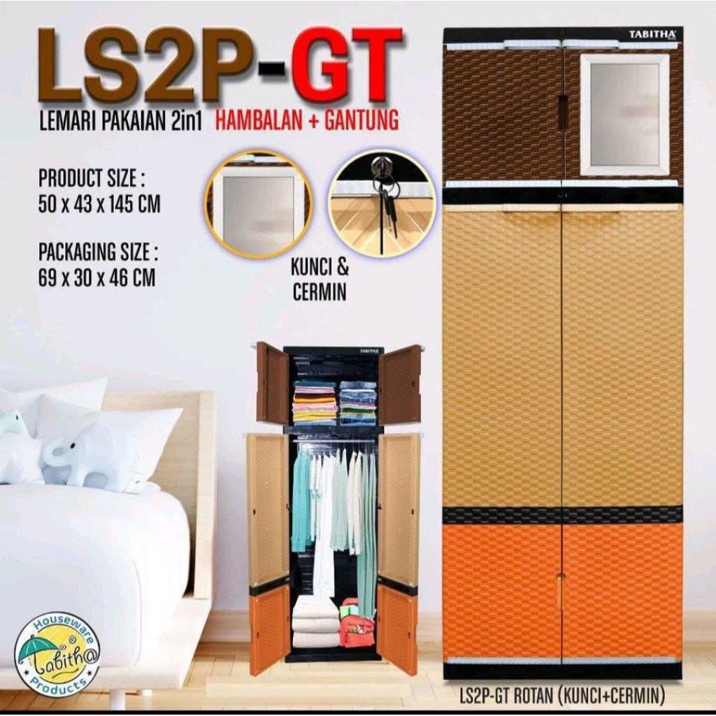 Lemari LS2P - GTGantungan ya (GT) 
free ongkir Pku 
bisa COD instan FL