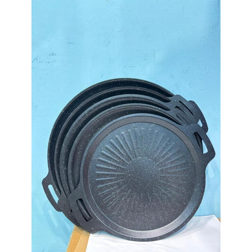 Grill Pan Anti Lengket / Teflon Panggangan Bulat Anti Lengket