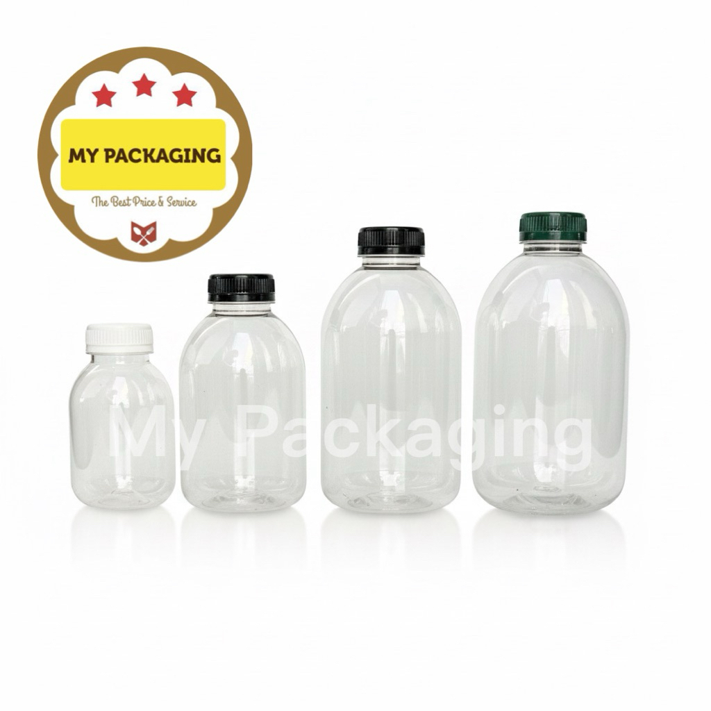 1 Ball Botol Plastik SKLB 250 - 500 - 750 - 1000 ML / Botol Plastik Chubby Gemuk – Link Khusus Gojek