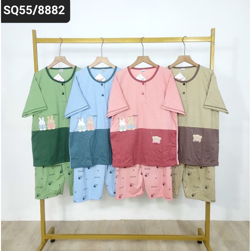 Babydoll Dewasa 3/4 Merk Amro Label Putih Termurah