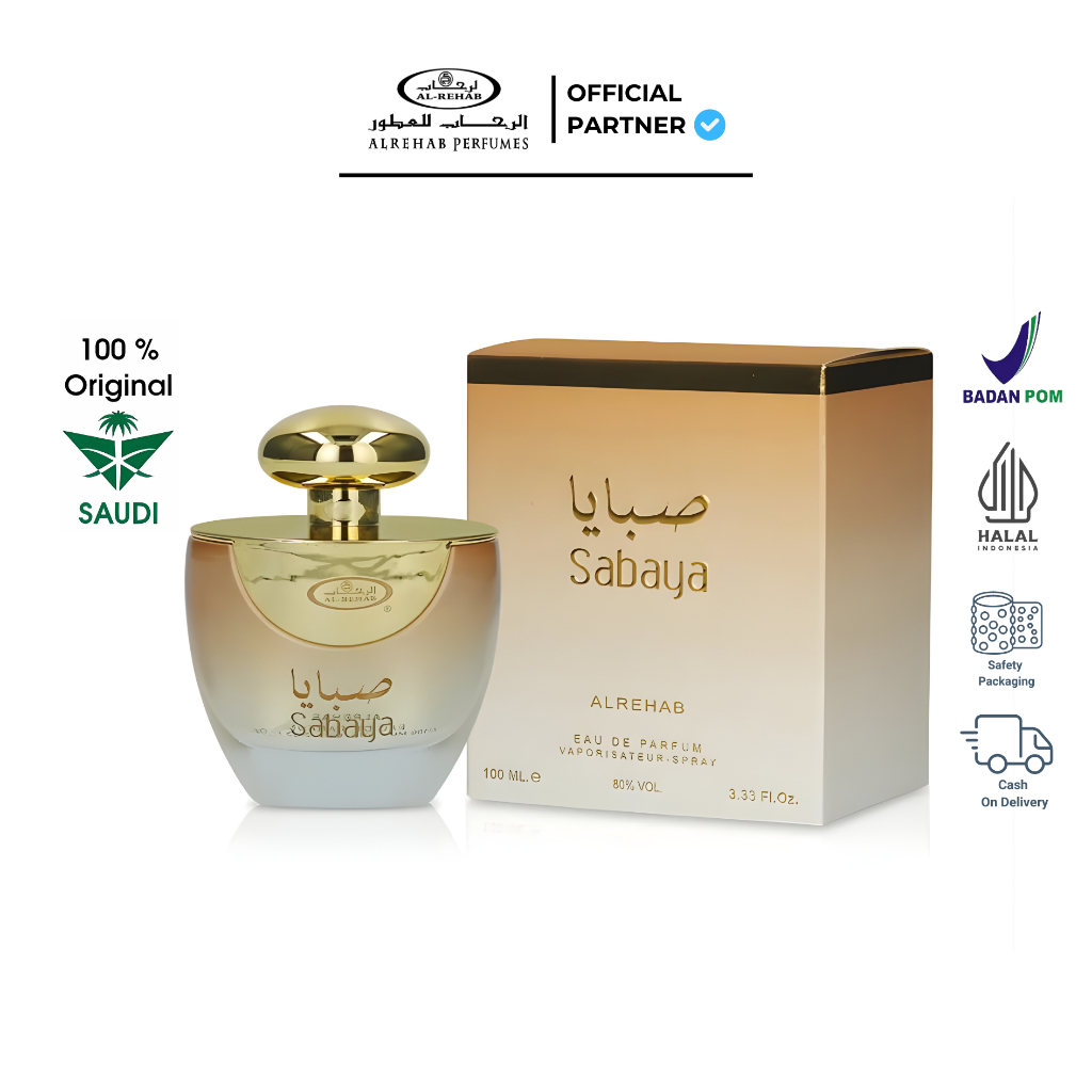 Al Rehab Parfum SABAYA EDP Spray 100ml original AL REHAB PERFUMES | BPOM & ORIGINAL