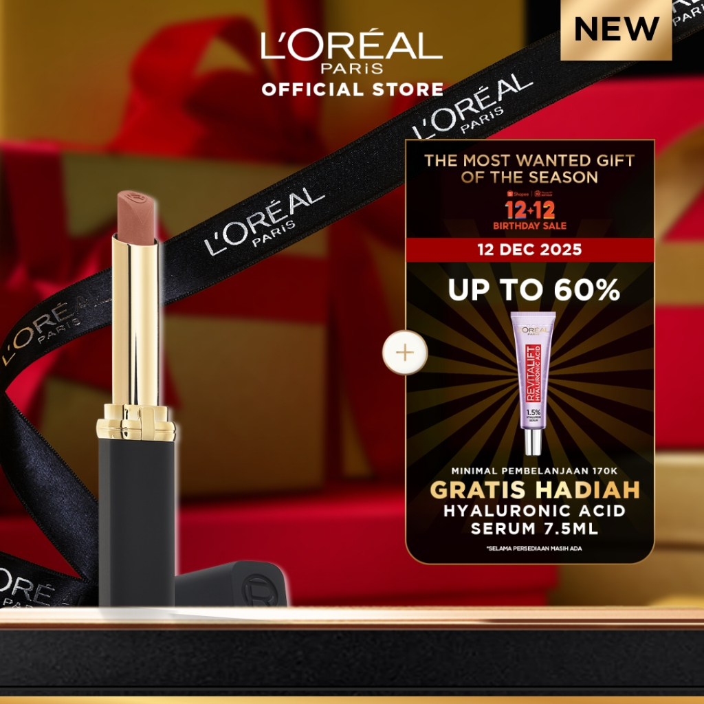 [NEW] L'Oreal Paris Color Riche Intense Volume Matte Lipstick Lipstik Warna Pigmented Powdery Matte 