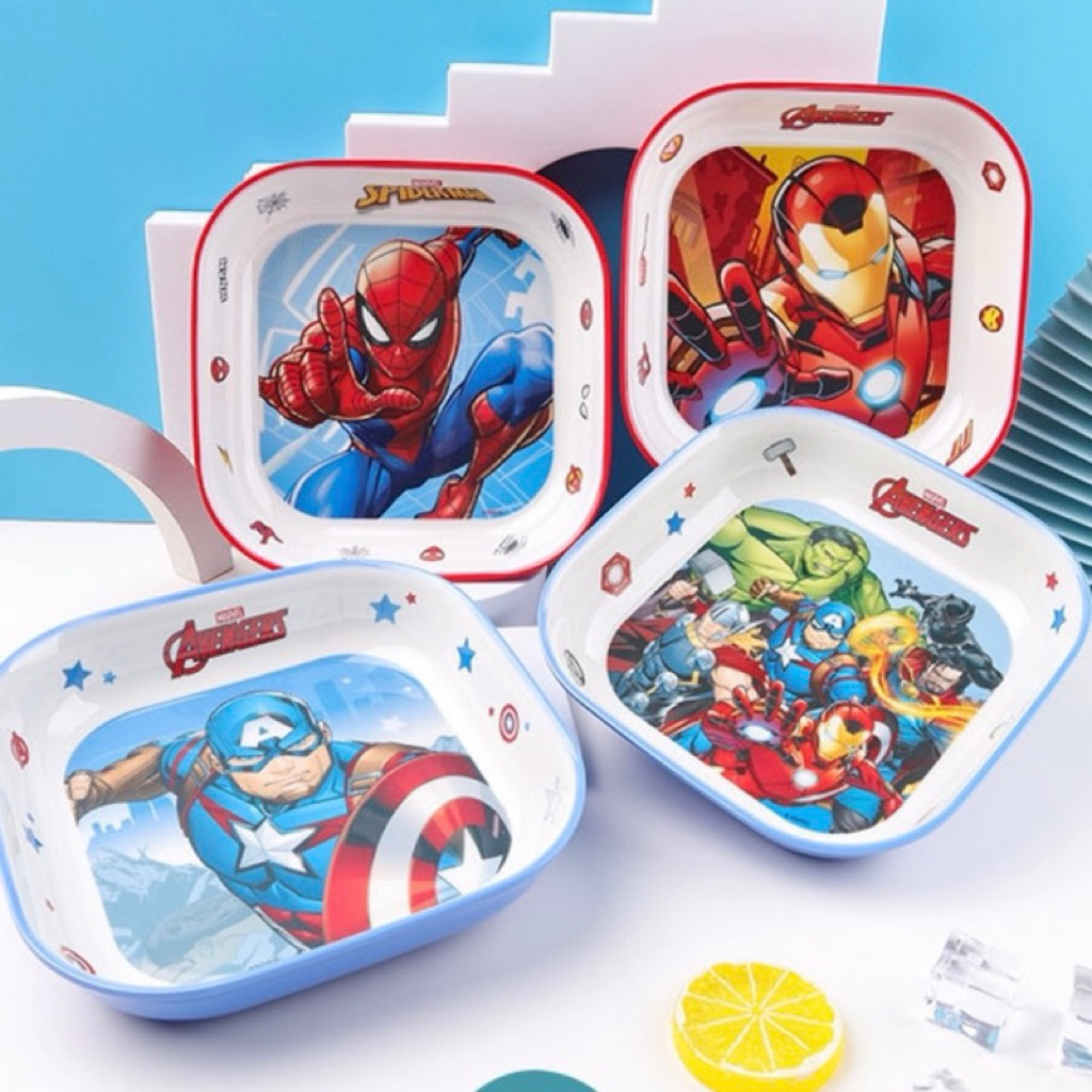 piring mewah kotak persegi mike premium melamin melamine gede karakter mickey mouse melamin