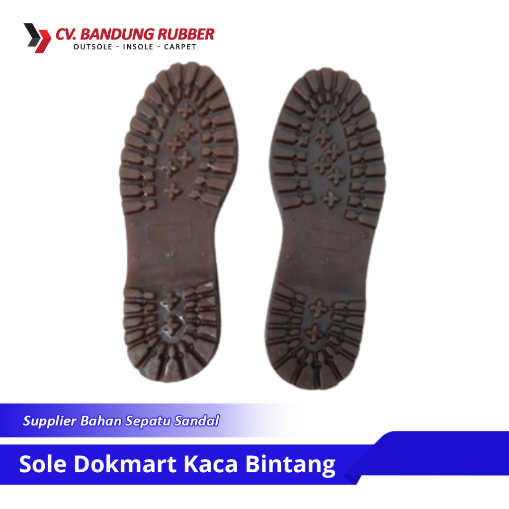 Outsole Kaca Dokmart Kaca Bintang Untuk Sepatu Pria Sol Sepatu DR. Martens Sol Sepatu Fashion Pria S