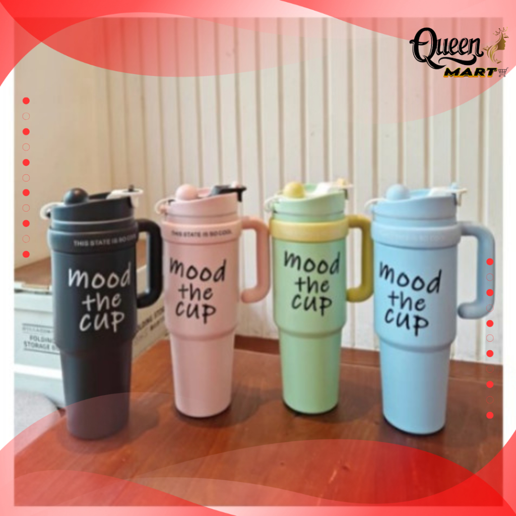 QM - Termos Stainless Steel Tahan Panas Dingin 900ml / Tumbler Stainless Steel Mood The Cup