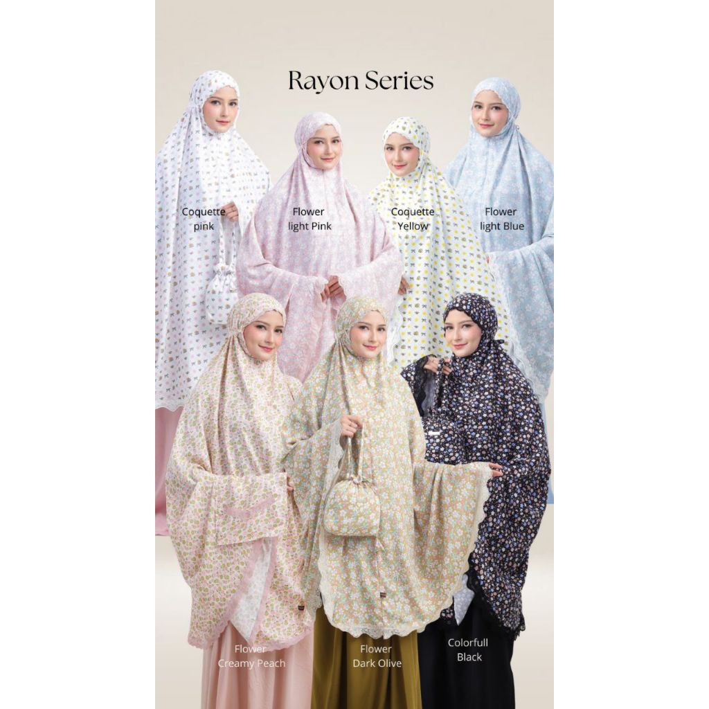 MUKENA RAYON MOTIF 2IN1 MOSCHA HIJAB