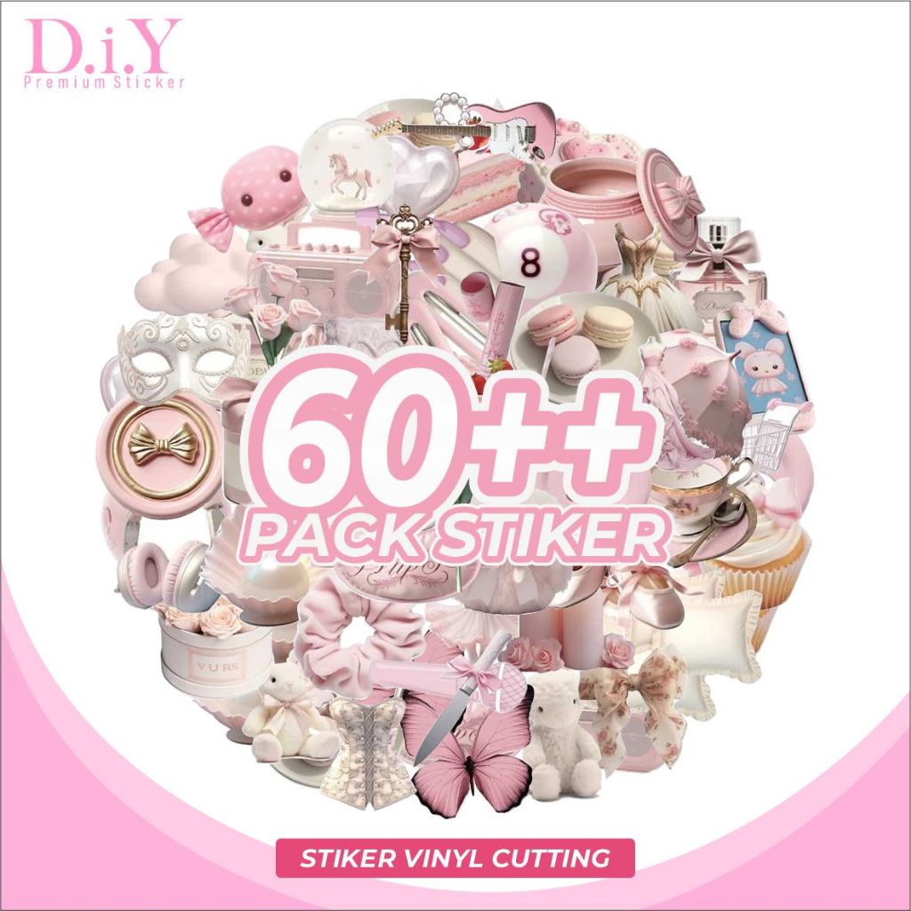 STIKER HIASAN SCRAPBOOK DIY-STIKER PACK GAMBAR KARTUN LUCU MAKANAN DOODLE / PACK STIKER AESTHETIC