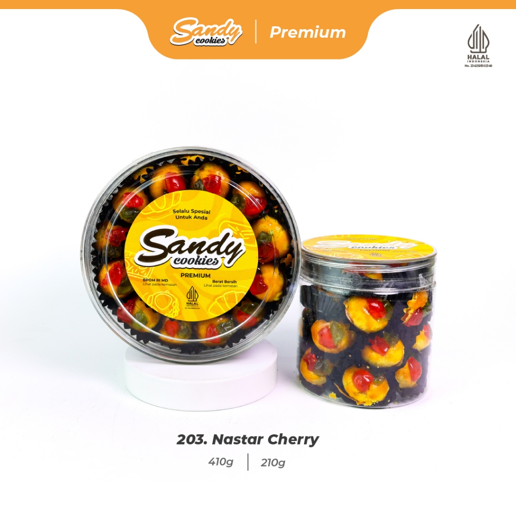 203. Nastar Cherry - Kue Kering Sandy Cookies Premium