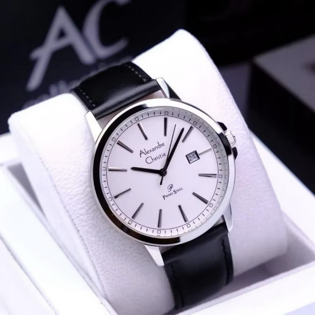 Jam Tangan Pria Alexandre Christie 1014 AC1014 Kulit (ORIGINAL)
