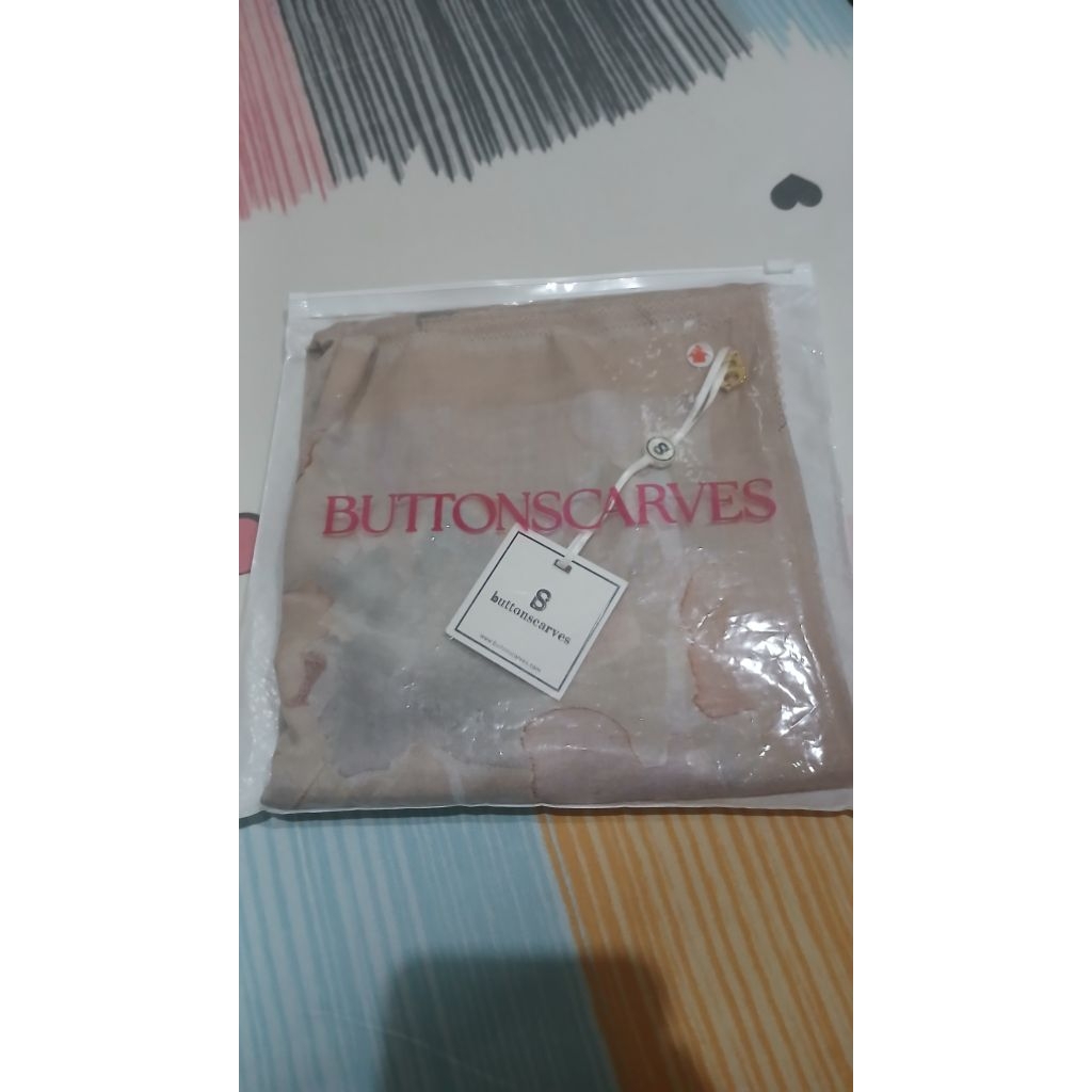 New Buttonscarves Lawasan Asoka Peach As is whs