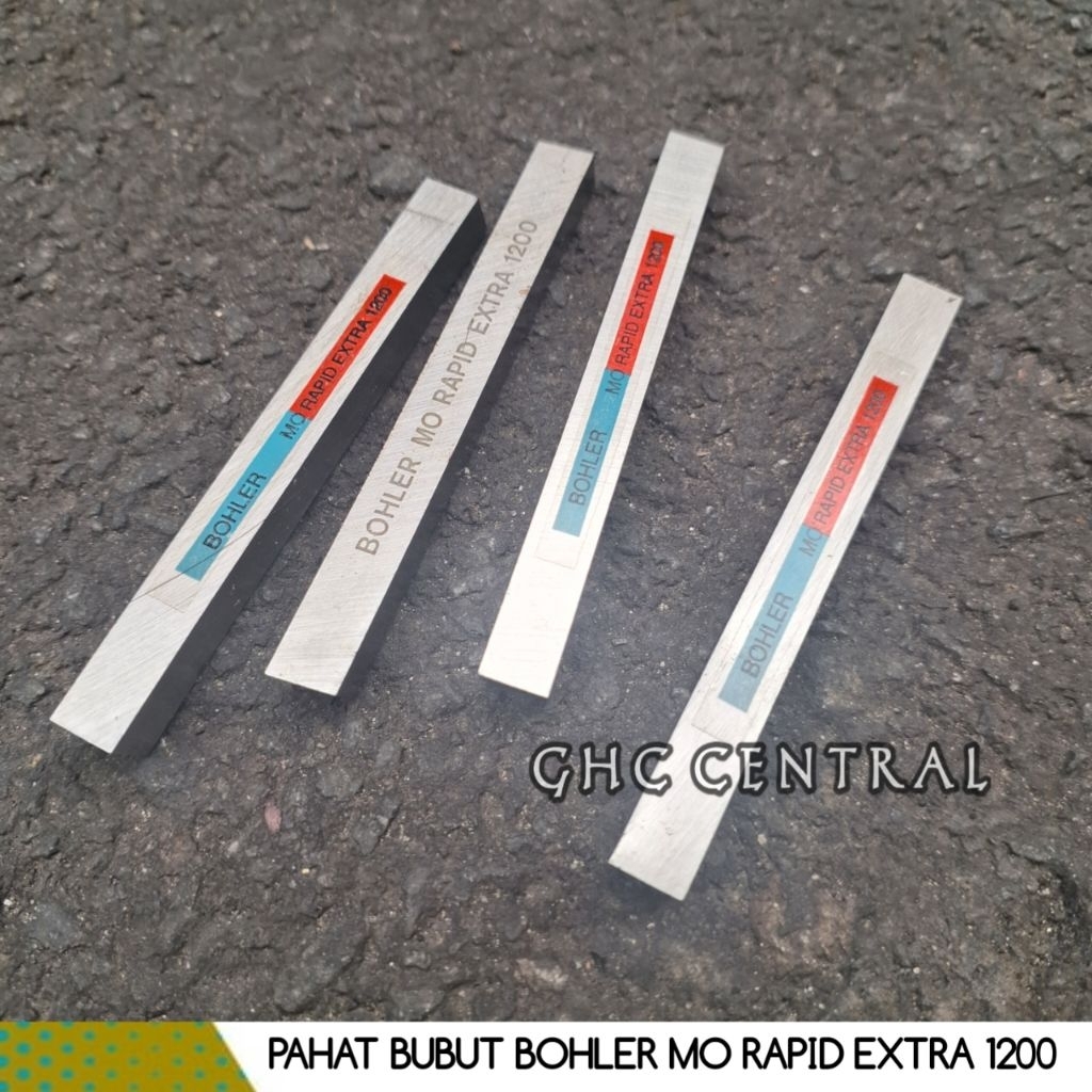 Bohler Pahat Bubut 3/8 × 4 inch Mata Pisau Bubut Bohler Mo Rapid Extra 1200