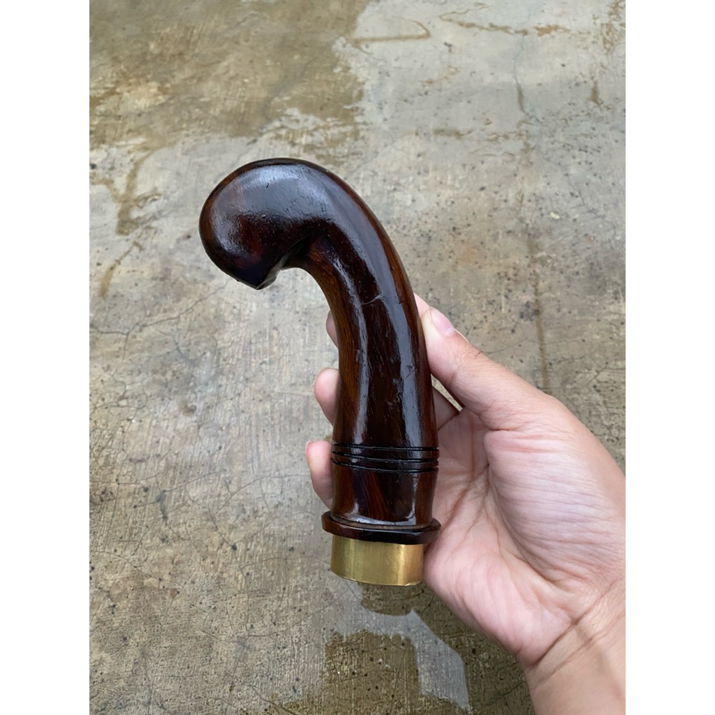 GAGANG GOLOK JENGKOLAN KAYU JOHAR 16CM