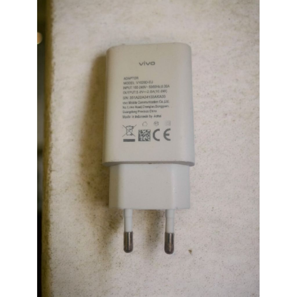 Charger Vivo 2A 10W Second Ori bawaan HP