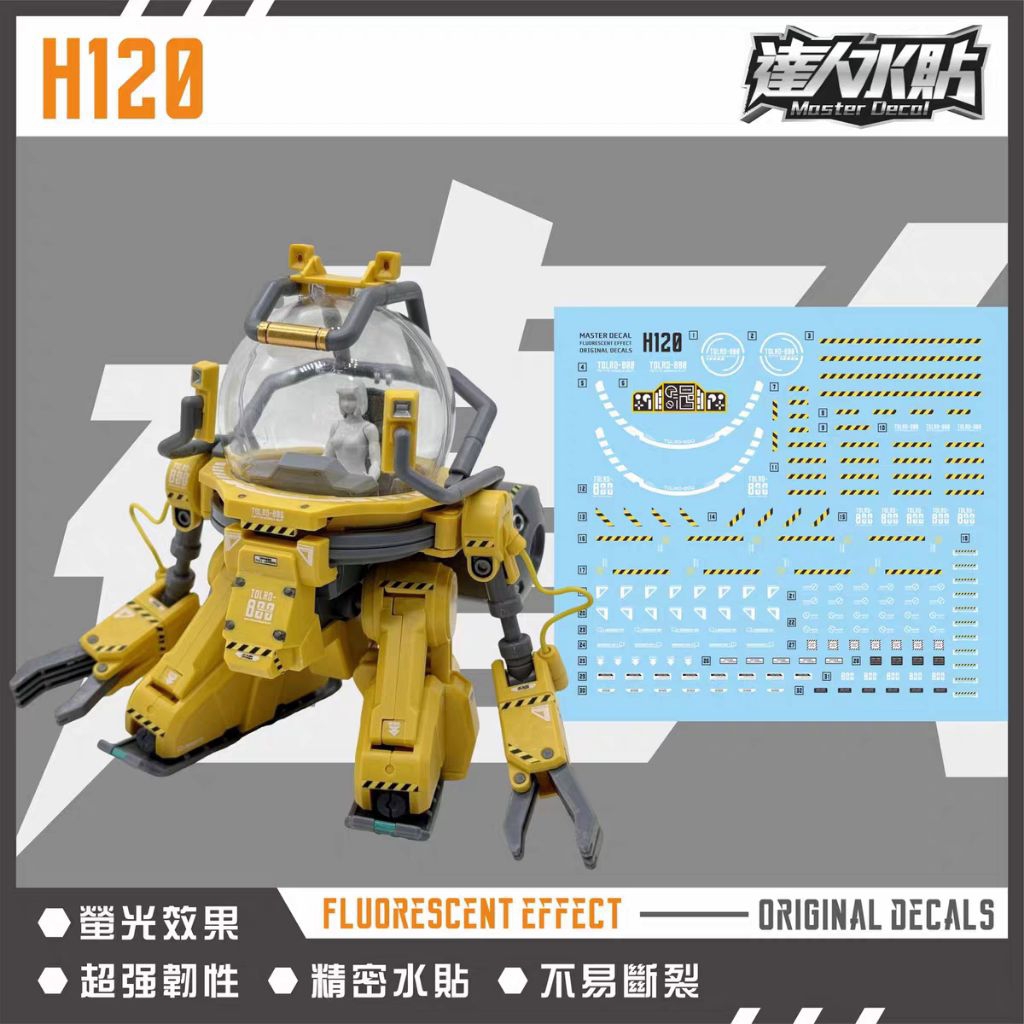 HG 1/144 TOLRO-800 TOROHACHI WATER DECAL MASTER DECAL