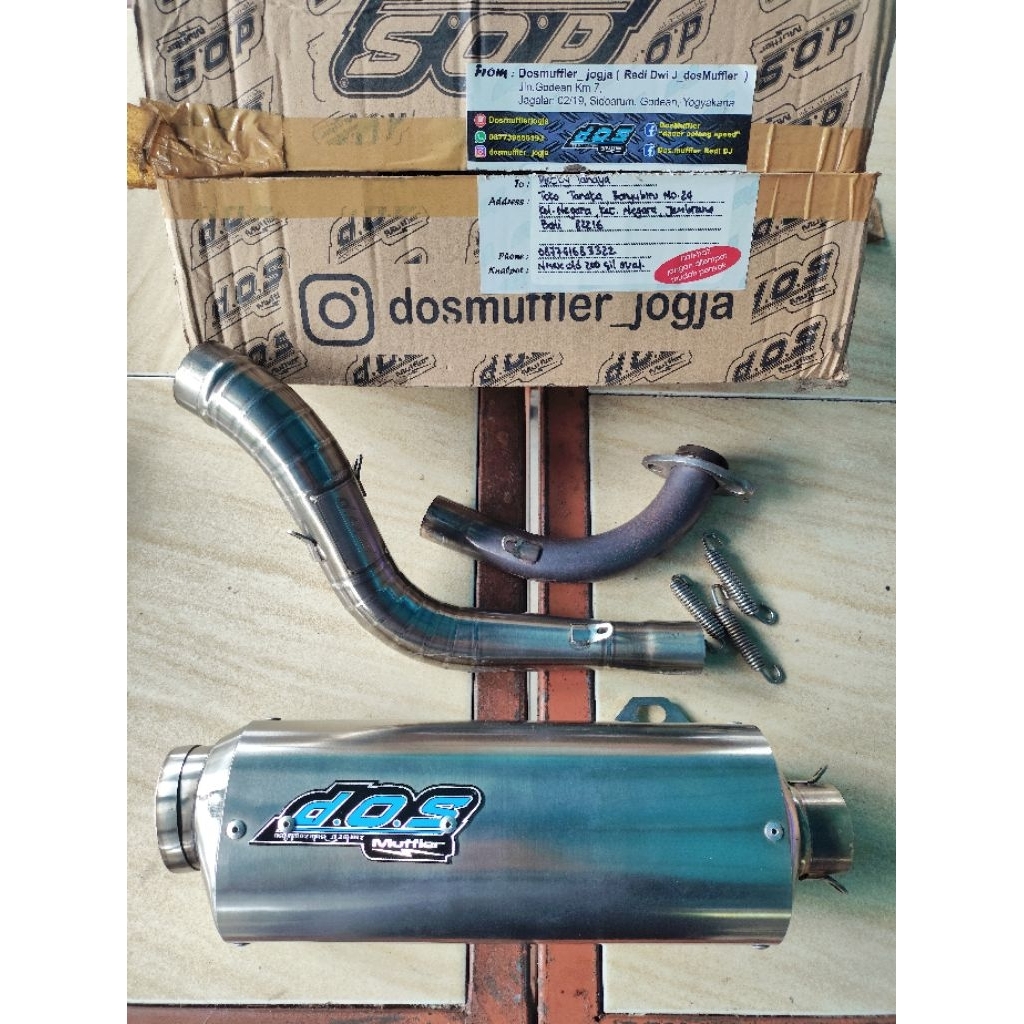 Knalpot DOS nmax old model Oval 200cc original