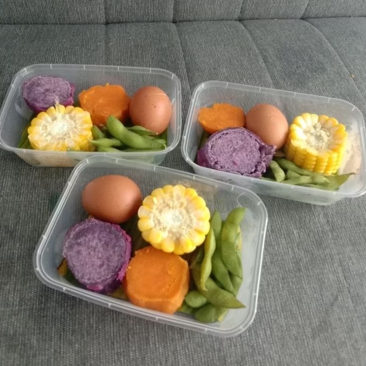(JAMBISTOREID) KUKUSAN VIRAL Menu Sehat Diet Anak Kolesterol Jantung Diabetes Telur Rebus Kacang Eda