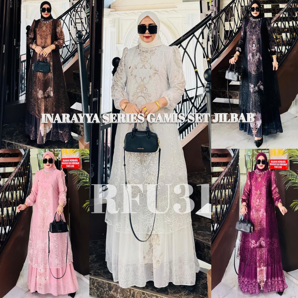 INARAYYA SERIES GAMIS SET JILBAB SEGIEMPAT