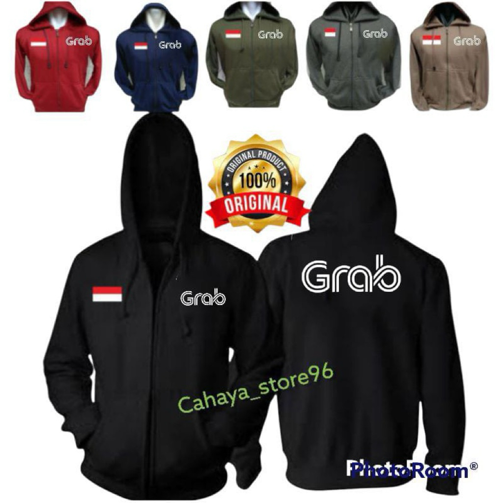 Jaket Sweater Hoodie Zipper / Driver Online / Harga Termurah / Kualitas Terbaik gRAb,