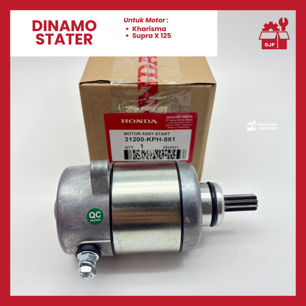 Dinamo Stater Honda Kharisma Supra X 125  | DINAMO STATER  | HONDA  | 31200-KPH-881 | Asli Ori | Spa