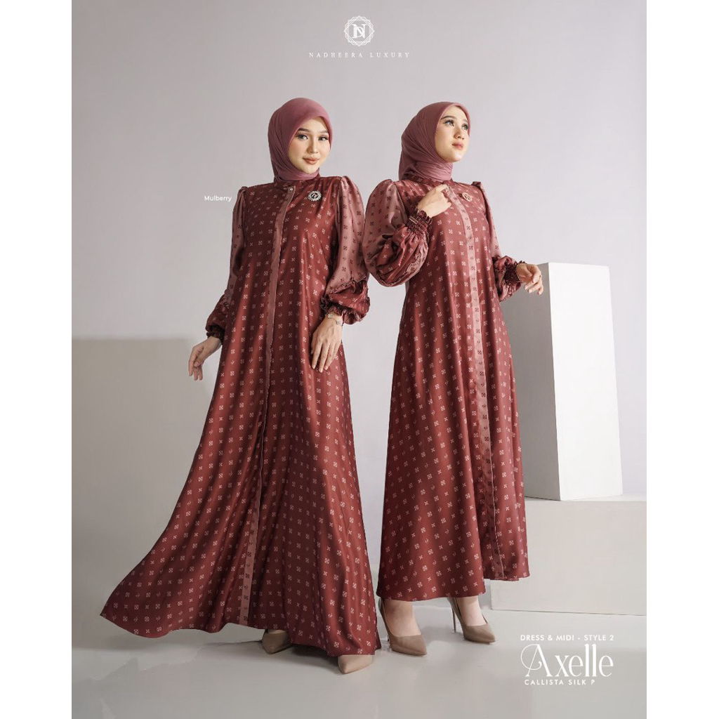 AXELLE DRESS NADHEERA LUXURY / MIDI NADHEERA LUXURY / GAMIS NADHEERA LUXURY