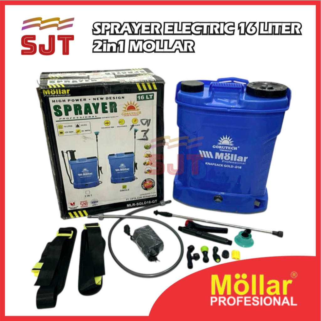 Sprayer Hama Elektrik & Manual Mollar 16 Liter – Penyemprot Pestisida Tanaman & Kebun