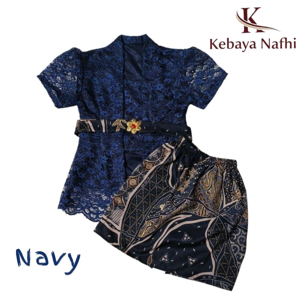Kebaya Kutu Baru Anak Brokat Full Furing Usia 1–8 Tahun | Set Rok | Kebaya Anak Kondangan