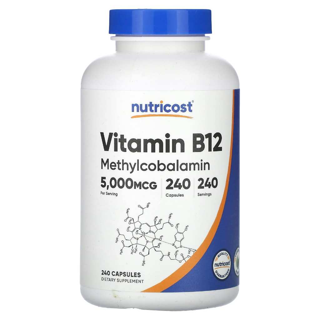 Nutricost Vitamin B12  5000 mcg 240 Capsules
