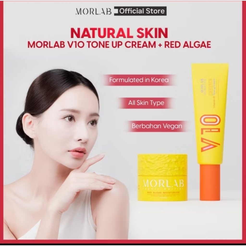 NATURAL SKIN - MORLAB V10 TONE UP CREAM + MORLAB RED ALGAE