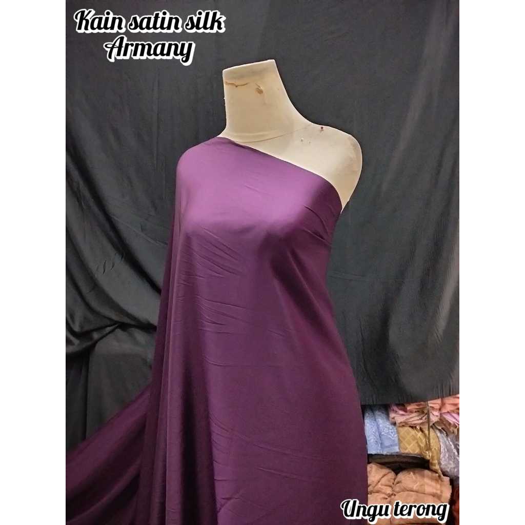 KAIN BAHAN ARMANI POLOSAN/PURING Kombinasi Brukat KAIN POLOSAN MURAH