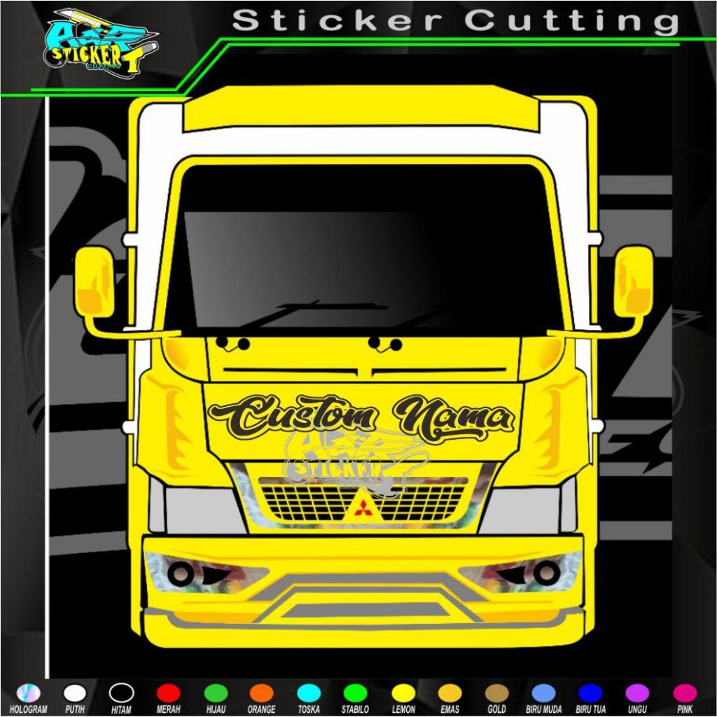 Stiker kabin  Nama BEBAS  ''isi nama kalian dipesan opsional''khusus buat all mobil