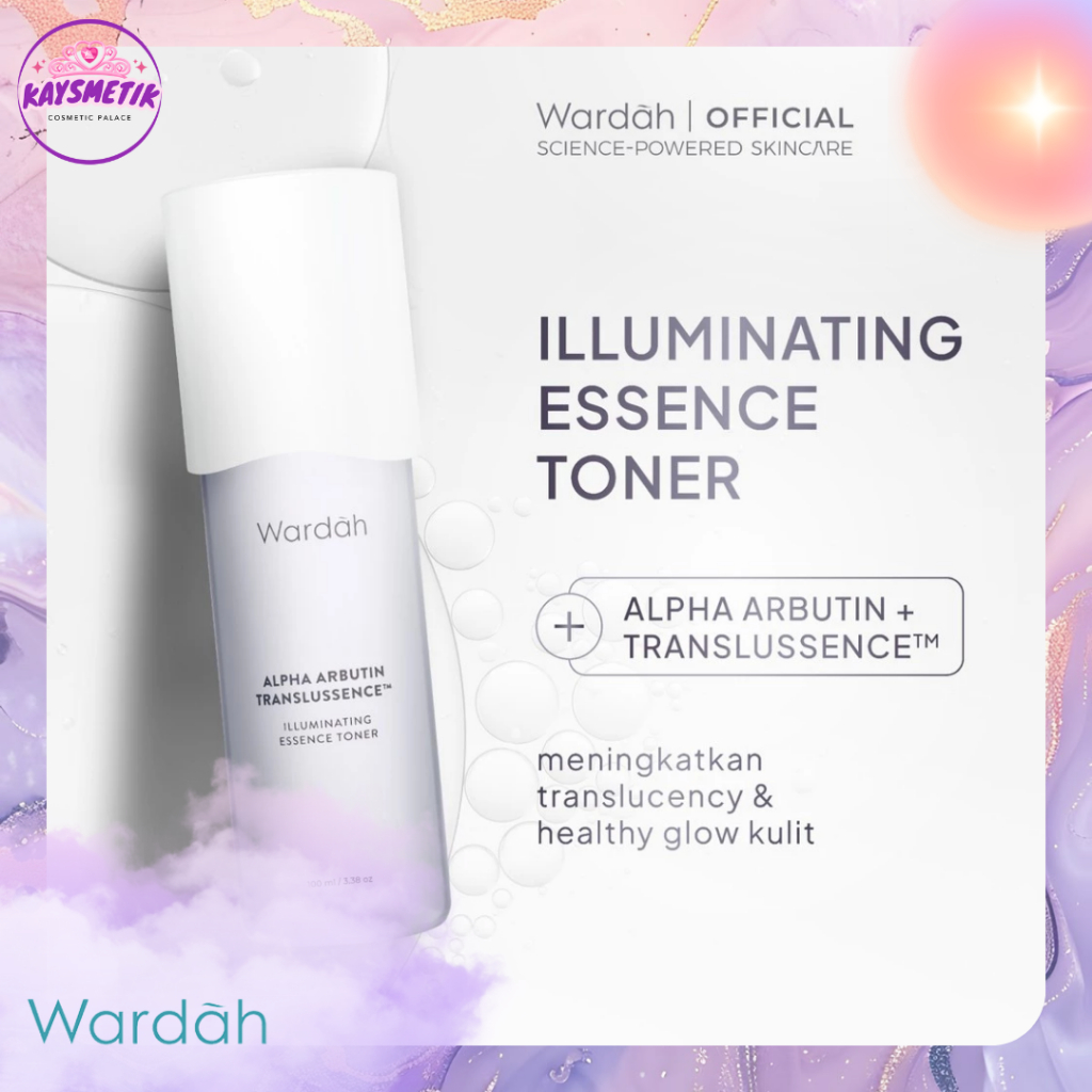 Wardah Alpha Arbutin Translussence Illuminating Essence Toner Mencerahkan Kulit
