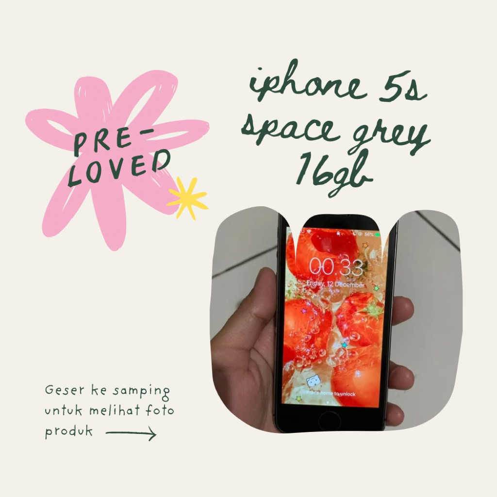 Iphone 5s Second - Space Grey 16gb