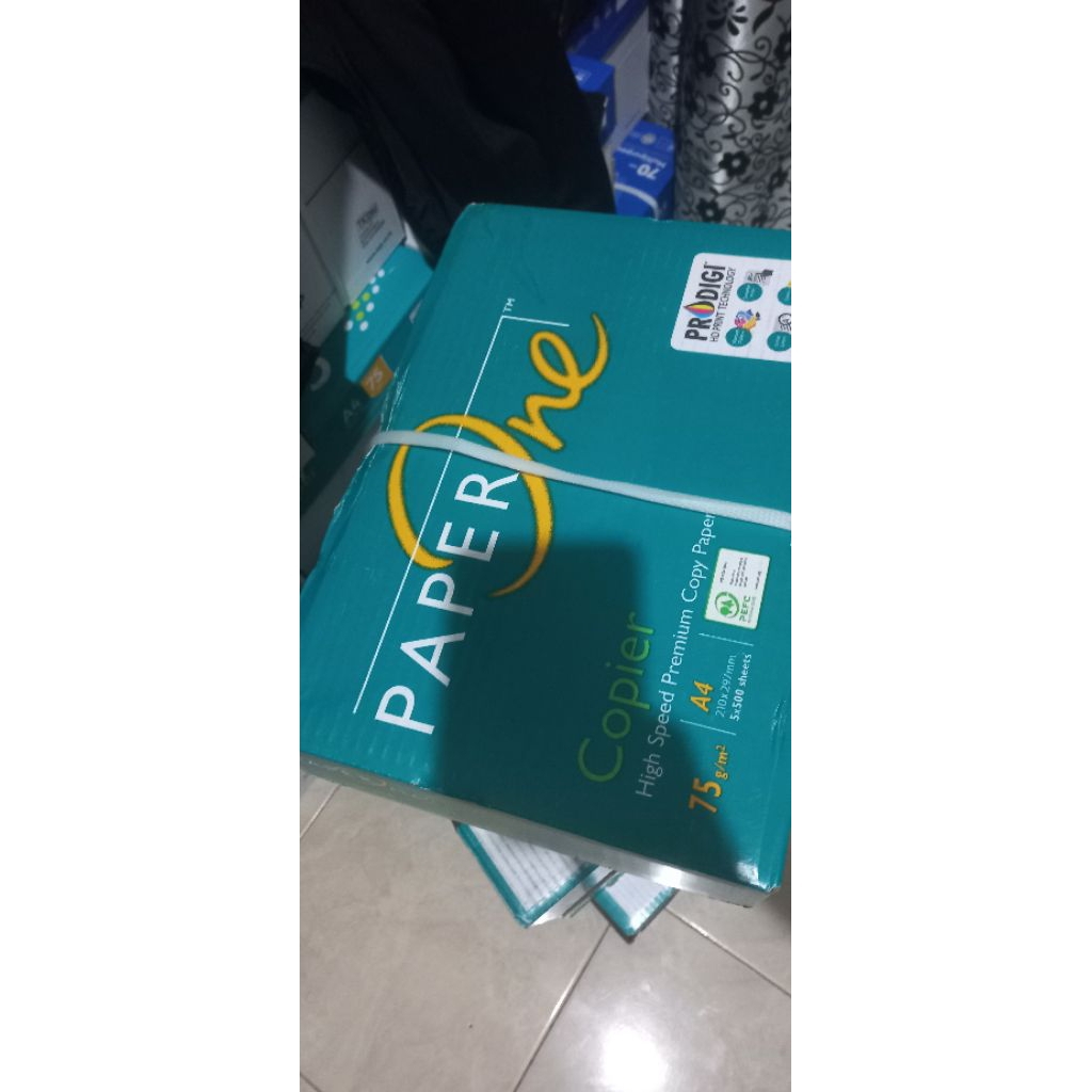 5 rim (1Dus) HVS Paper One A4 75 gsm A4 Paper One kertas fotocopy Paper One kertas print Paper one k