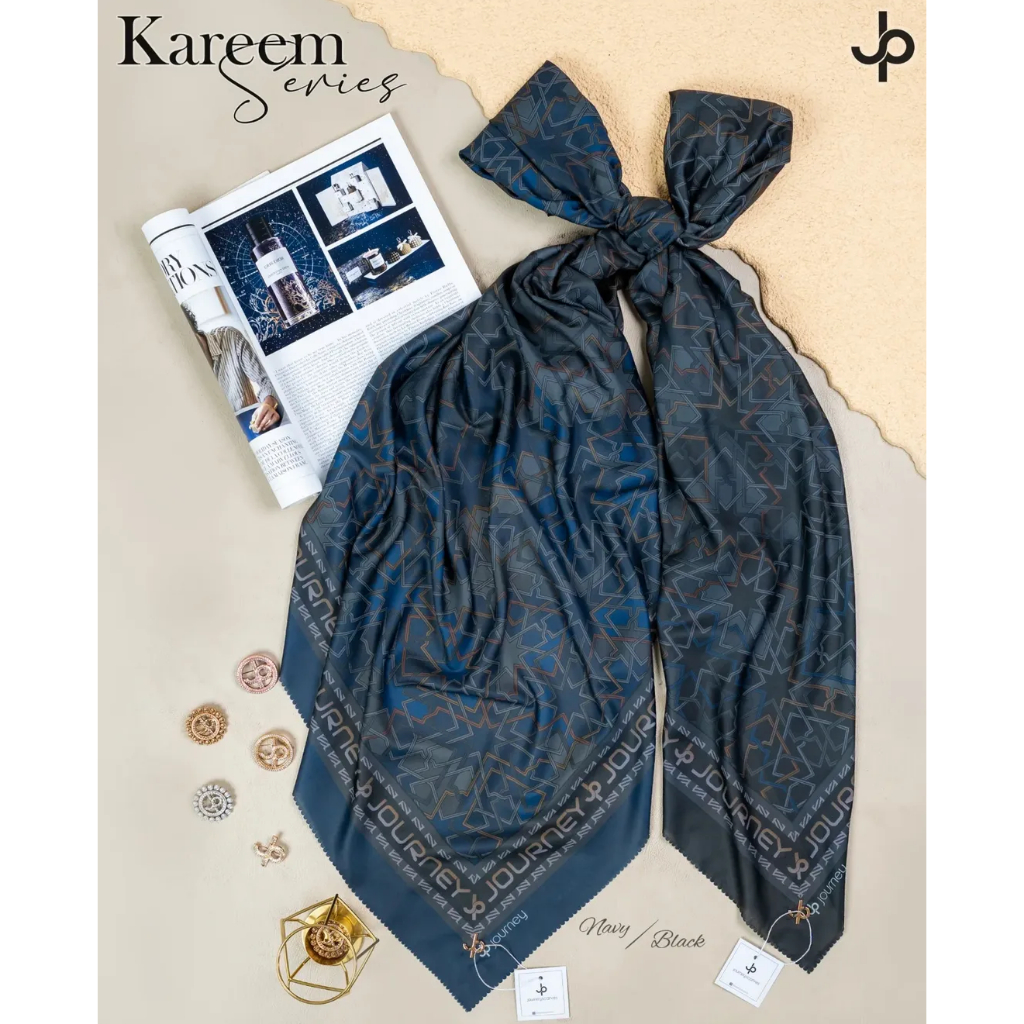 (PAKAI POUCH) JILBAB MOTIF JP KW TIMY JOURNEY KW VOAL PREMIUM TERBARU