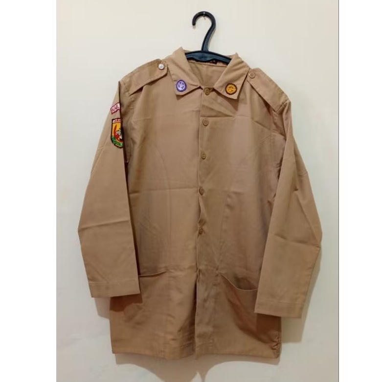 [Preloved] Baju Seragam Pramuka Lengan Panjang SMA/SMK, Uk.15