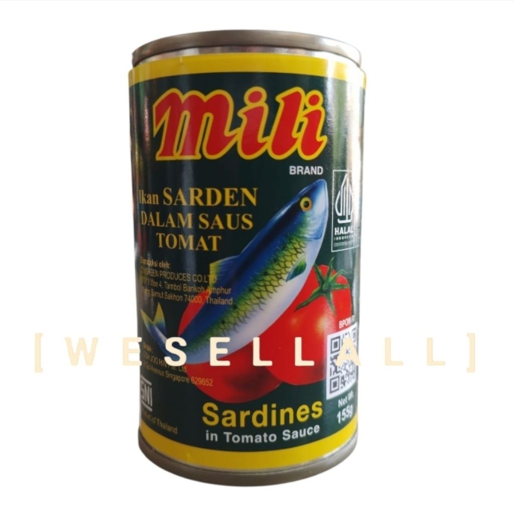 Sarden Mili Sardines Kecil 155 gr | 0020MPA