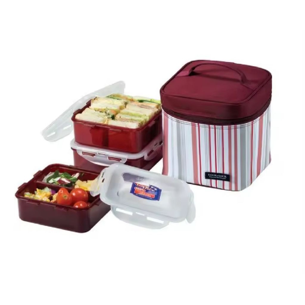 Lock and Lock Lunch Box Divider 3p Tempat Bekal makan