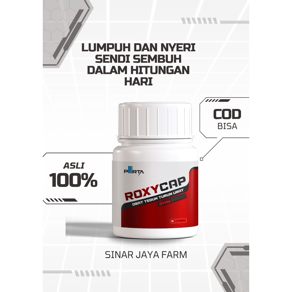 ROXYCAP - OBAT AYAM PINCANG LUMPUH TEDUN NYERI SENDI