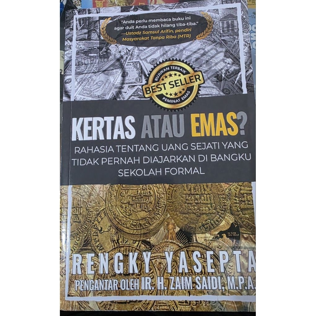Buku Original Rengky Yasepta: Kertas atau Emas ?