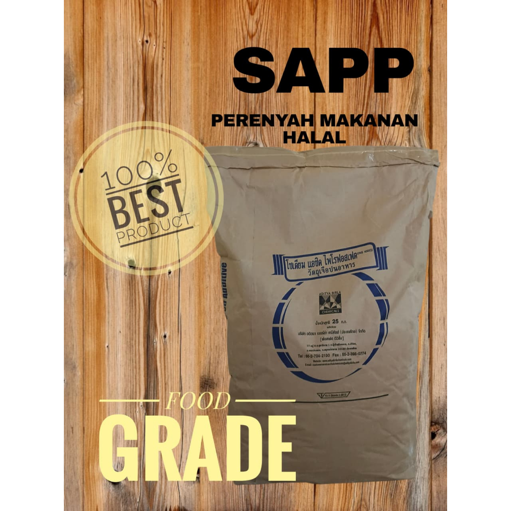 SAPP / Sodium Acid Pyrophosphate / Perenyah Makanan 25KG