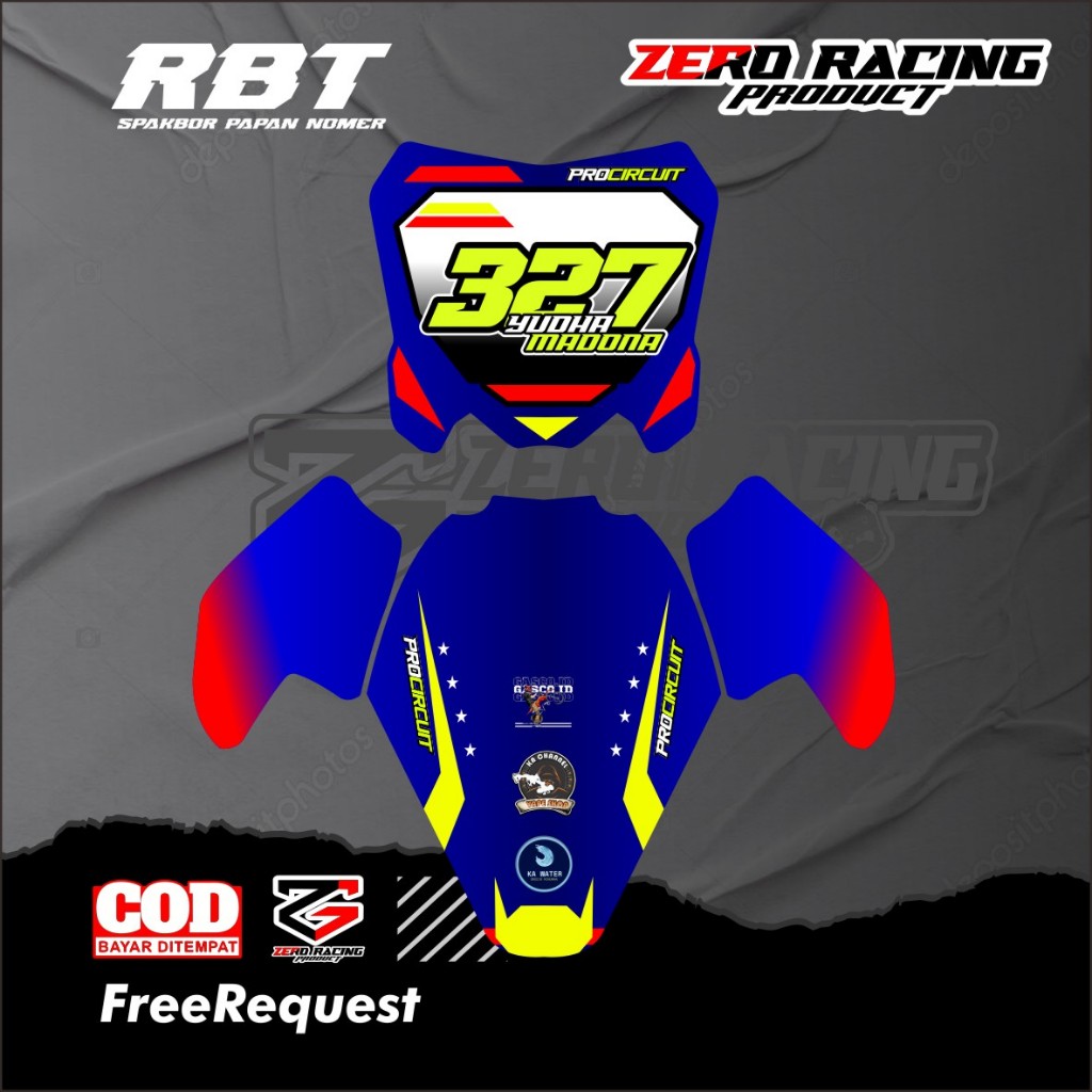 Stiker Papan Nomor RBT Free Request Stiker Papan Spakbor Semua Type RBT