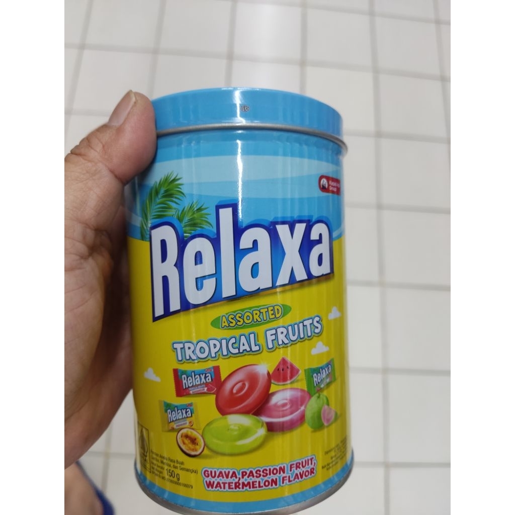 relaxa permen tropical fruit tin 150 gr