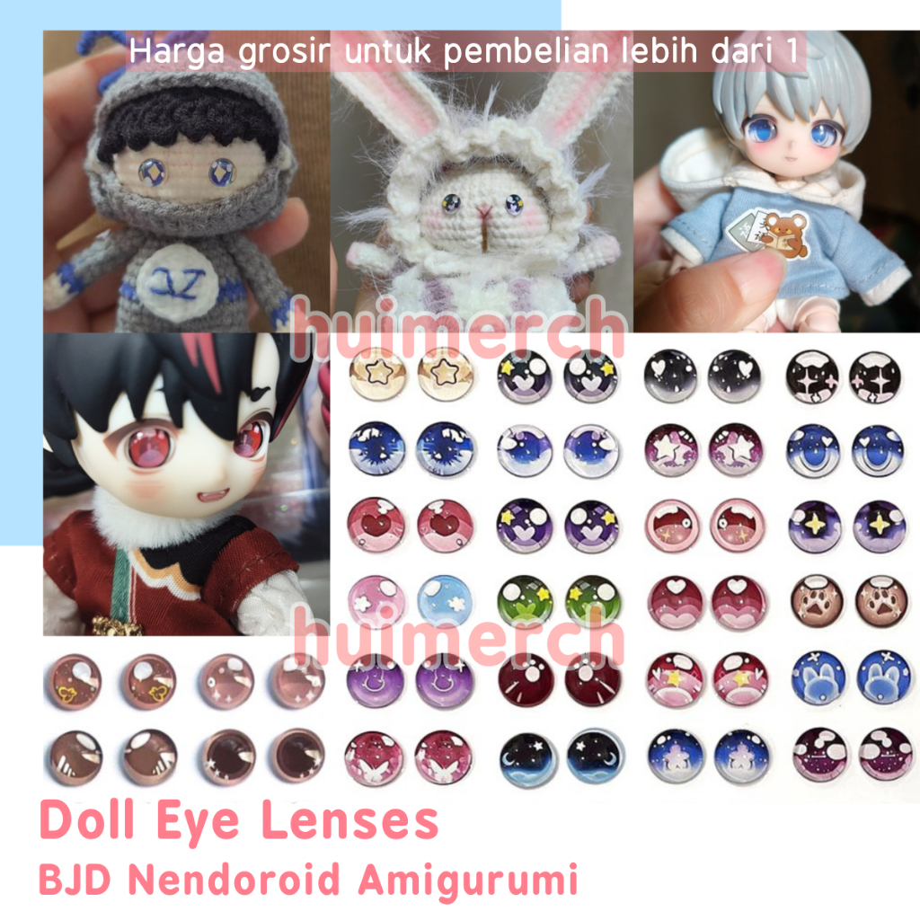 Doll Eye Lenses Mata BJD Glass Eyes Nendoroid Customizable Faceplate Cabochon Ball Jointed YMY22 OB2
