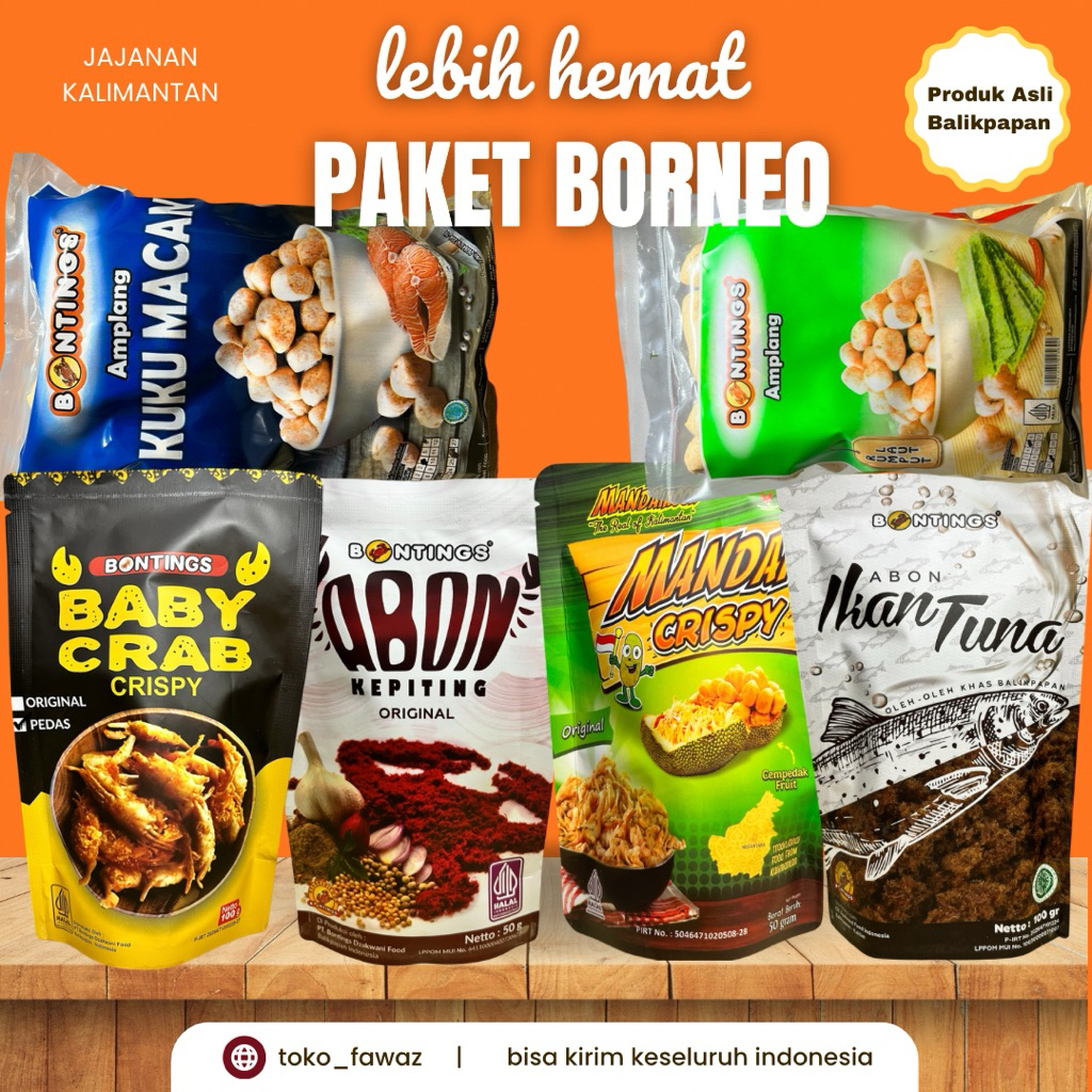 Cemilan Oleh-oleh Paket Boreno Khas Balikpapan